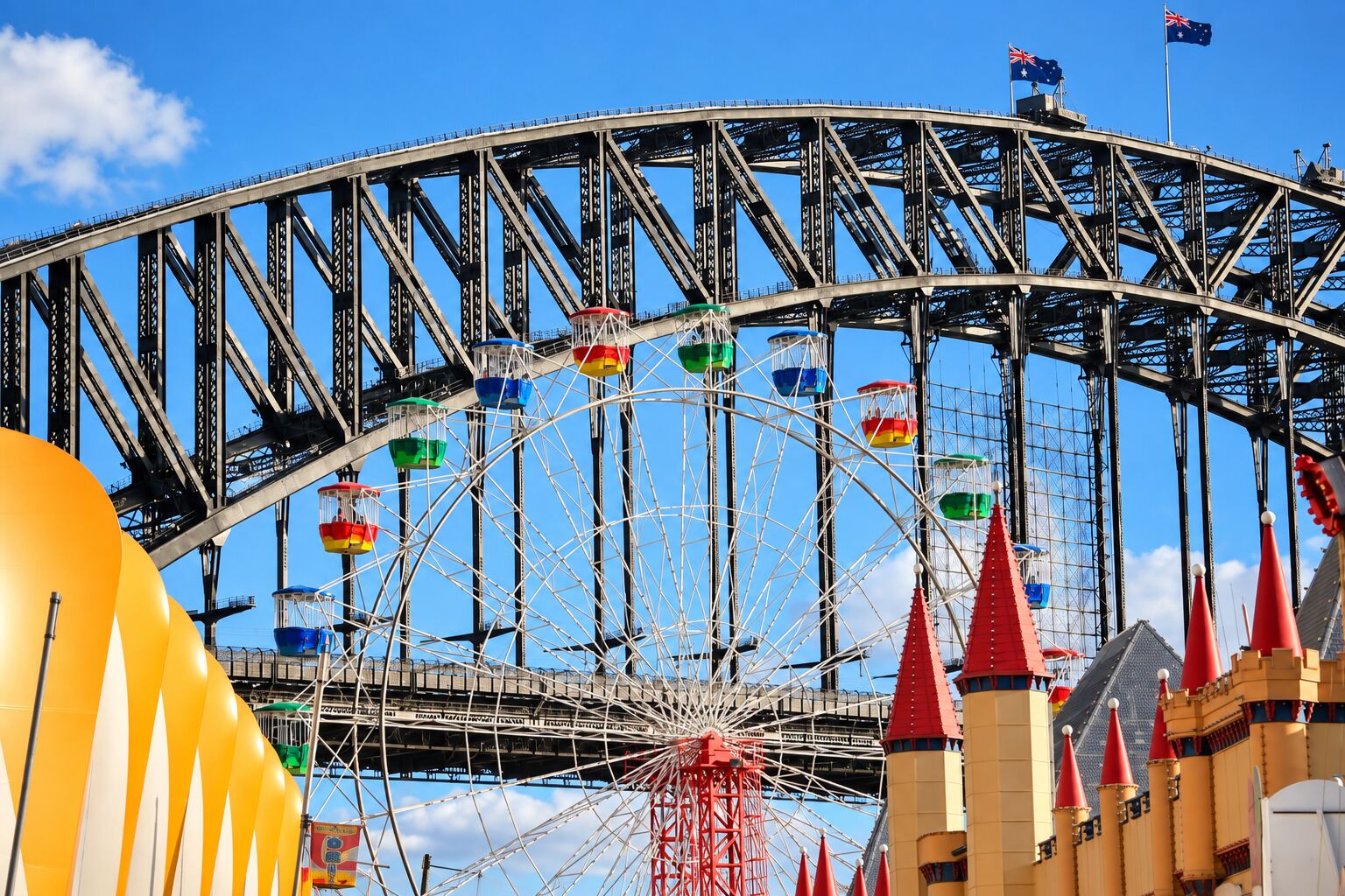 A headline attraction at Luna Park Sydney